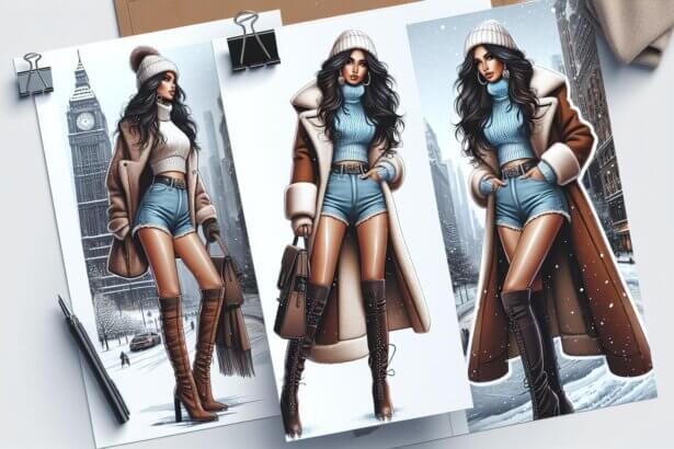 Jak nosić mikroszorty z wysokim stanem zimą i wyglądać stylowo?